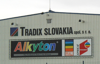 Tradix Slovakia Poľov 3D sign